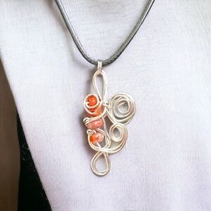Natural Carnelian Whimsical Pendant